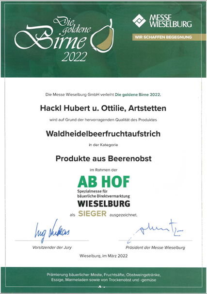 Heidelbeerfruchtaufstrich