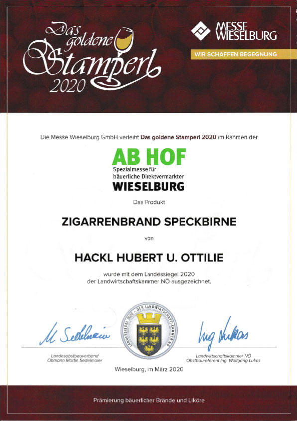 Zigarrenbrand Speckbirne